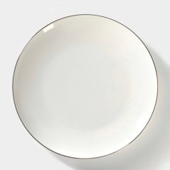 Тарелка фарфоровая "Золотой ободок" 9682337