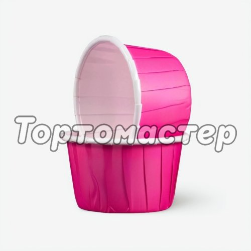 Капсула бумажная с подворотом Фуксия D38 H30 25 шт 850065, б-9