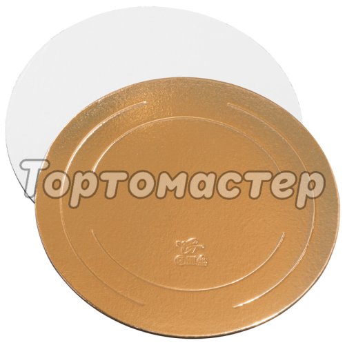 Подложка под торт Золото/Белый ForGenika 3,2 мм 30 см