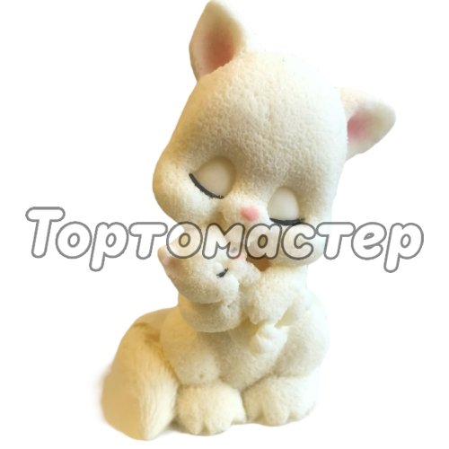 Фигурка из шоколадной глазури "Кошка с котёнком" 