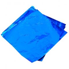 Фольга для конфет обёрточная Синяя 10х10 см 100 шт