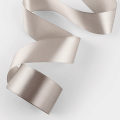 Лента для декора и упаковки атласная Светло-серая 5 см 23 м 1218466