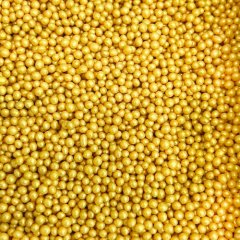 Посыпка из дутого риса Жемчуг Золото 2-5 мм 1,5 кг