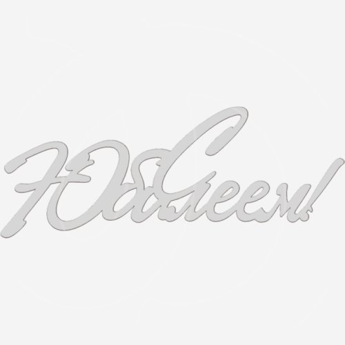 Топпер декоративный акриловый "С Юбилеем наклонный" Серебро 12х6 см ТСК408	