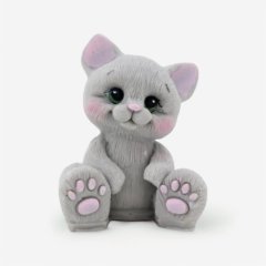 Фигурка из шоколадной глазури "Серый котик" 