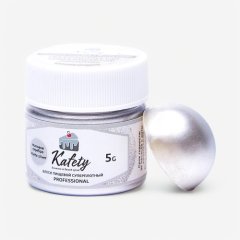Блеск пищевой Kafety "Матовое серебро" 5 г 