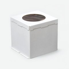 Коробка для торта с окном белая 40х40х35 см , 319 ₽ Коробка для торта с окном белая 40х40х35 см