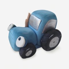 Фигурка из мастики "Синий трактор" 