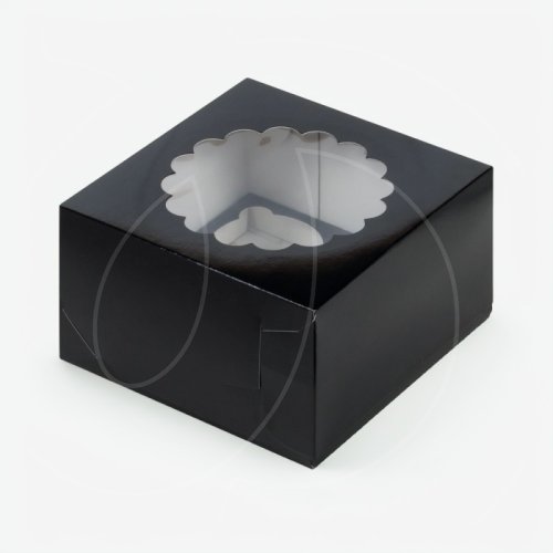 Коробка для сладостей с окном Чёрная 16х16х11 см , 79 ₽ Коробка для сладостей с окном Чёрная 16х16х11 см