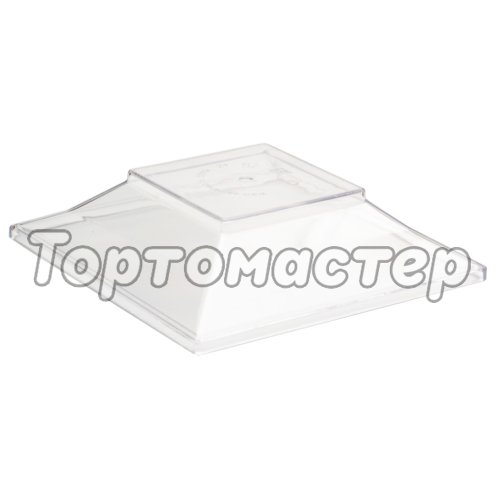 Крышка пластиковая для креманки Квадрат 8,4х8,4 см 10 шт 5009