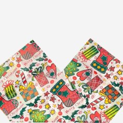 Бумага упаковочная Тишью "Merry Christmas" 5 шт 	БТ-29	