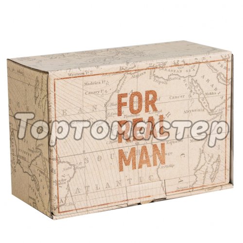 Коробка-пенал «FOR REAL MAN» 22х15х10 см