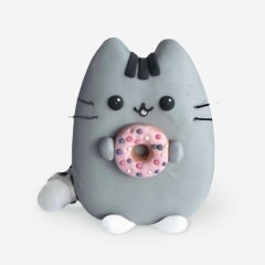 Фигурка из мастики "Котик Пушин" 