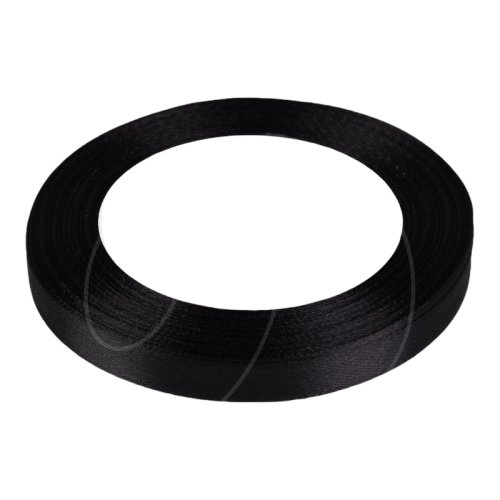 Лента для декора и упаковки Атласная Чёрная 10 мм 1961204