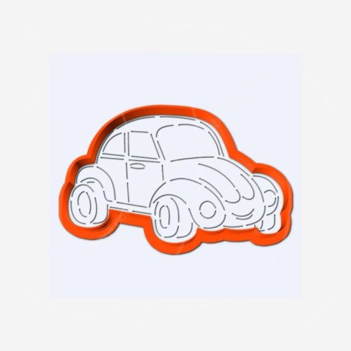 Вырубка пластиковая и трафарет LUBIMOVA "Машина" LC-00010044	