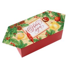 Коробка для сладостей "Конфета новогодняя" 14х22х8 см 7060235