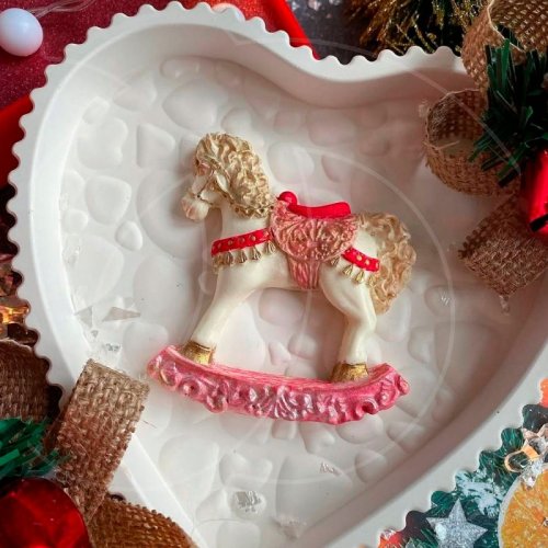 Молд силиконовый "Лошадка-качалка" 										