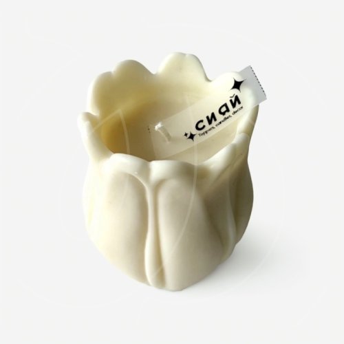 Свеча интерьерная "Белый тюльпан" 