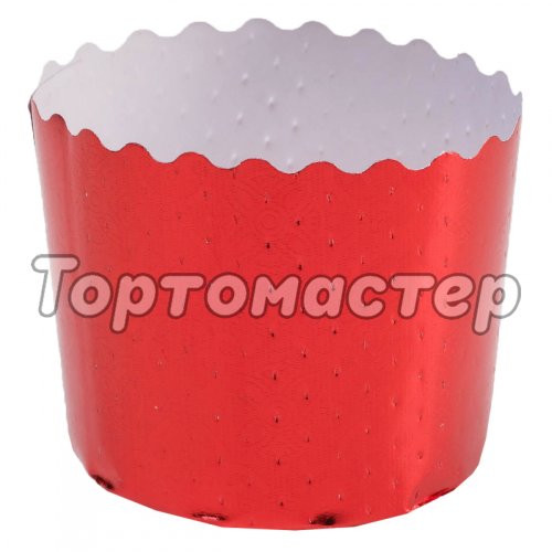 Форма для кулича Красная D110 H85 10 шт