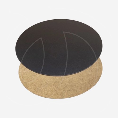 Подложка под торт ЛХДФ Чёрная 3 мм 12 см 