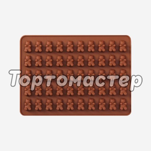 Форма силиконовая для мармелада "Мишки" 1857436