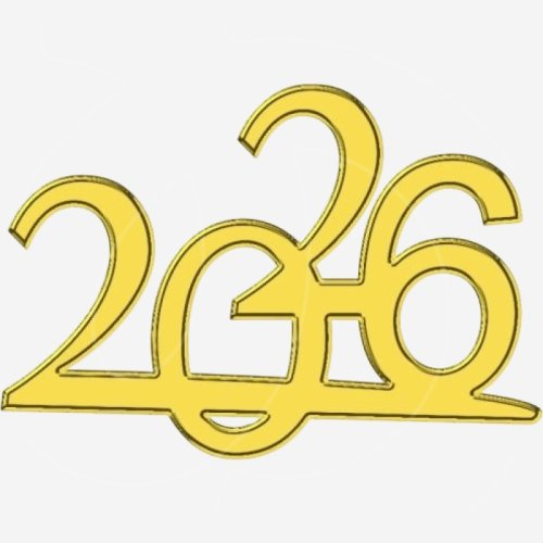 Набор топперов декоративных акриловых "2026" Золото 4,5х3,5 см 4 шт ТСК170, 235 ₽ Набор топперов декоративных акриловых "2026" Золото 4,5х3,5 см 4 шт ТСК170