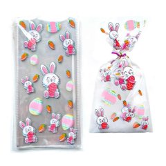 Пакет прозрачный для сладостей Пасхальный кролик 27х13 см 10 шт Пак-23,  00-00000897