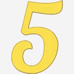 Топпер декоративный акриловый "Цифра 5 боковая" Золото 5 см ТСК360.5, 85 ₽ Топпер декоративный акриловый "Цифра 5 боковая" Золото 5 см ТСК360.5