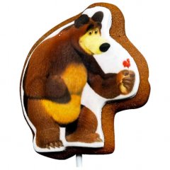 Пряничный топпер Маша и медведь "Мишка" 