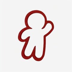 Вырубка пластиковая "Пряничный человечек" 11 см , 189 ₽ Вырубка пластиковая "Пряничный человечек" 11 см