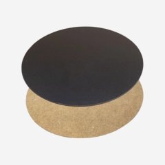 Подложка под торт ЛХДФ Чёрная 3 мм 14 см 