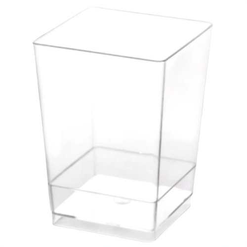 Креманка пластиковая Квадрат 195 мл 25 шт 1010