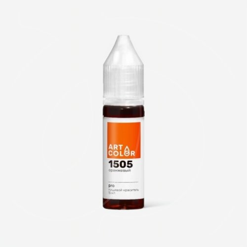 Краситель пищевой гелевый водорастворимый Art Color "Pro 1505 Оранжевый" 15 мл 1505