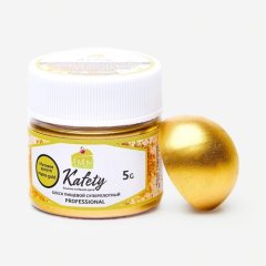 Блеск пищевой Kafety "Матовое золото" 5 г 