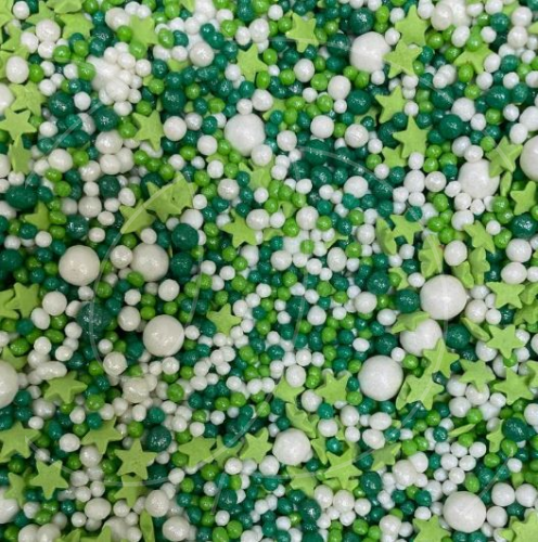 Посыпка кондитерская "Зелёный Микс" 50 г 1042, 02040	