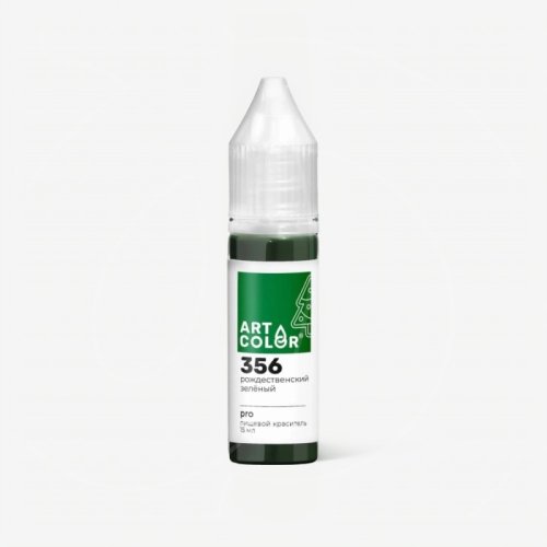 Краситель пищевой гелевый водорастворимый Art Color "Pro 356 Рождественский Зелёный" 15 мл ARTC-4831-15 (356)