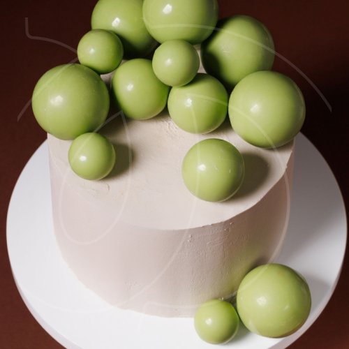 Набор фигурок из шоколадной глазури "Шокошарики зелёные" 