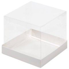 Коробка для шоколадной фигурки белая 8х8х9 см ТИ-00131