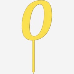 Топпер декоративный акриловый "Цифра 0 на палочке" Золото 5 см ТСК45.0	, 125 ₽ Топпер декоративный акриловый "Цифра 0 на палочке" Золото 5 см ТСК45.0
