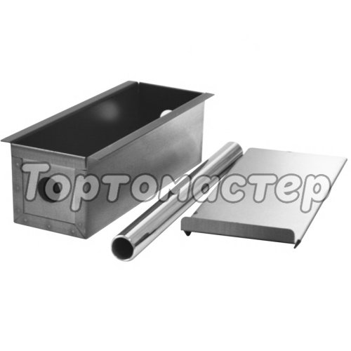 Форма металлическая для кекса с трубкой и крышкой 20х6х6 см ФК200
