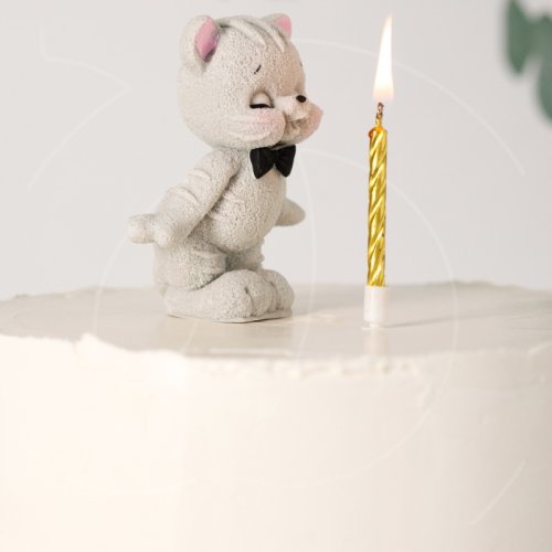 Фигурка из шоколадной глазури "Котёнок со свечкой" 