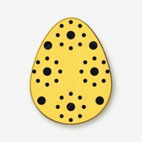 Топпер декоративный акриловый "Яйцо пасхальное. Горошек" Золото 4 см ТСК434