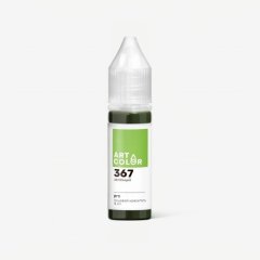 Краситель пищевой гелевый водорастворимый Art Color "Pro 367 Зелёный" 15 мл 367, штрихкод- 850478