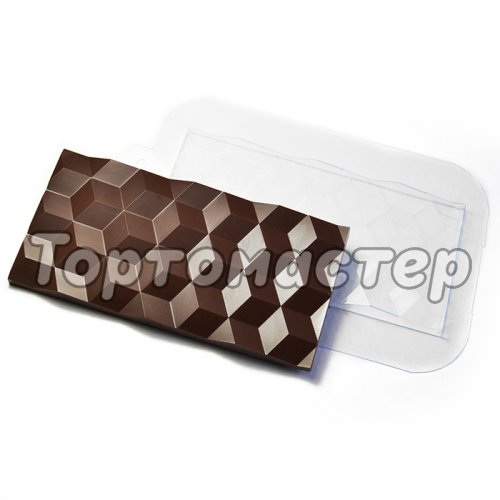 Форма пластиковая Плитка шоколада Кубики