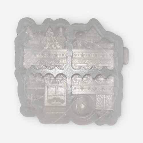 Молд силиконовый "Новогодний паровоз" 4х4 см 										