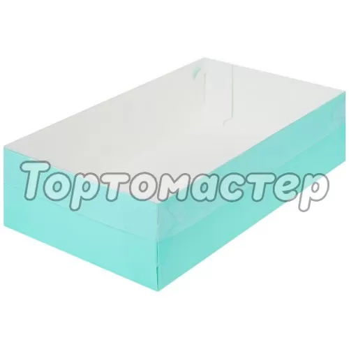 Коробка для сладостей с прозрачной крышкой "Тиффани" 25х15х7 см 070277