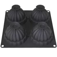 Форма силиконовая Silico "Полосатые шарики" 4 шт SA425