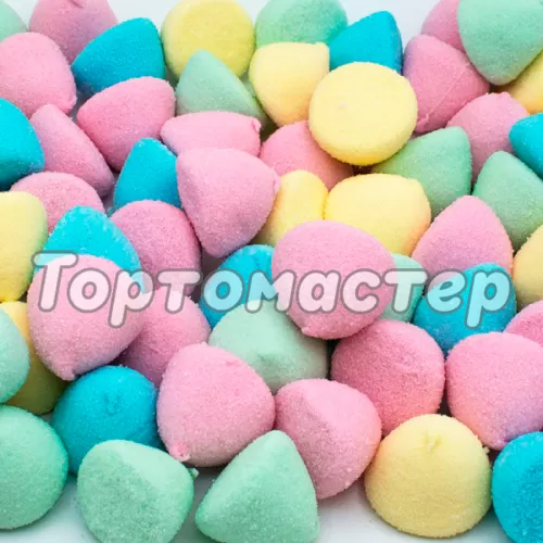 Украшение кондитерское маршмеллоу "Шапочки ассорти" 100 гр 