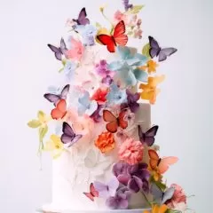 Вафельные бабочки 10 шт 
