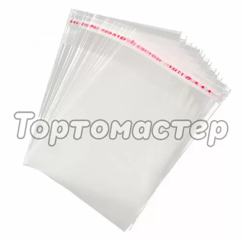 Пакет прозрачный с клеевым клапаном для сладостей 8х8 см 100 шт 6912469